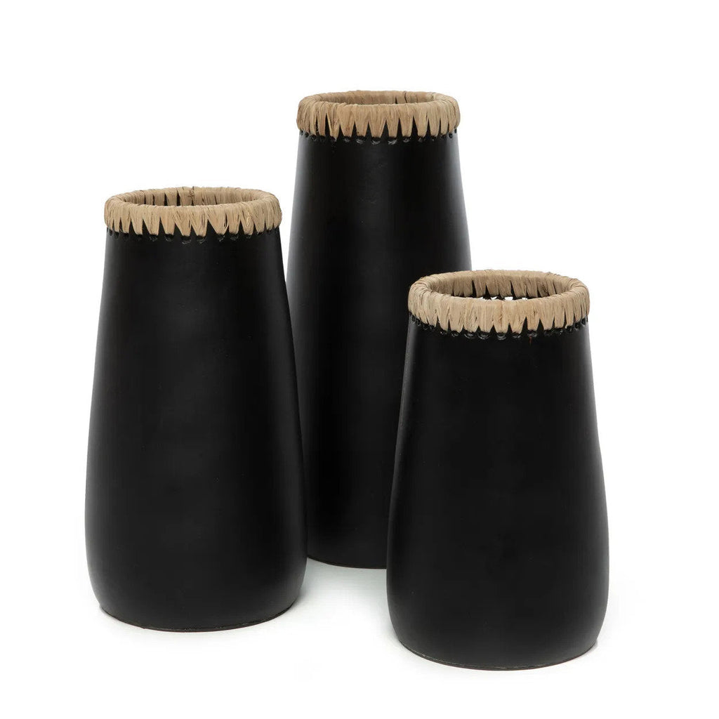 Le vase furtif - noir naturel - L