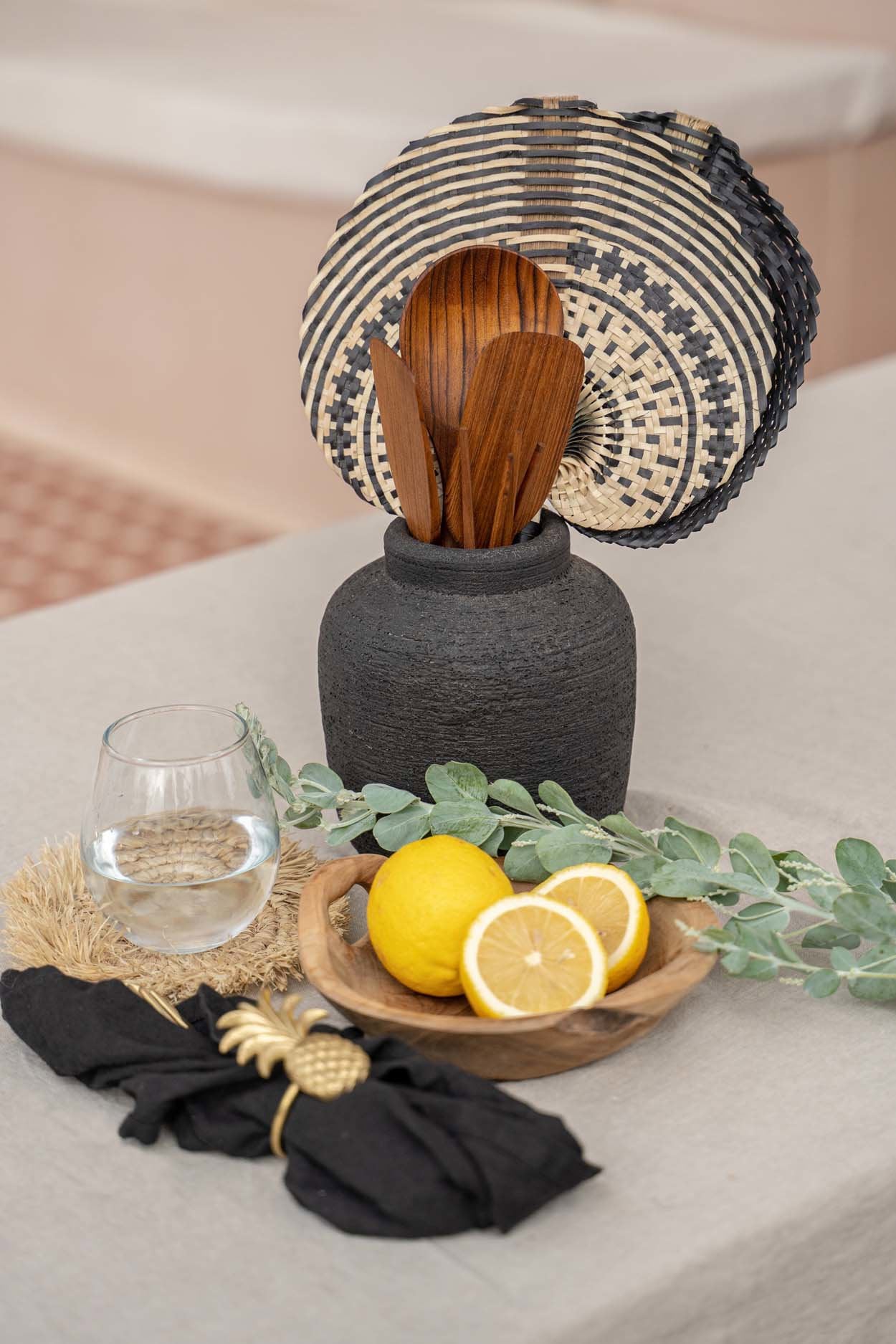 Le vase Peaky - noir - S