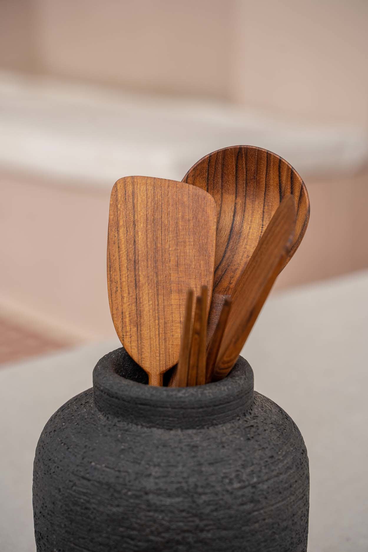Le vase Peaky - noir - S