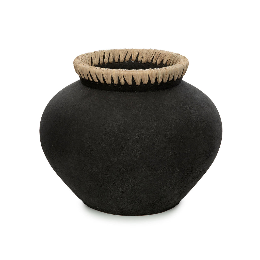 Le vase Styly - Noir naturel - L