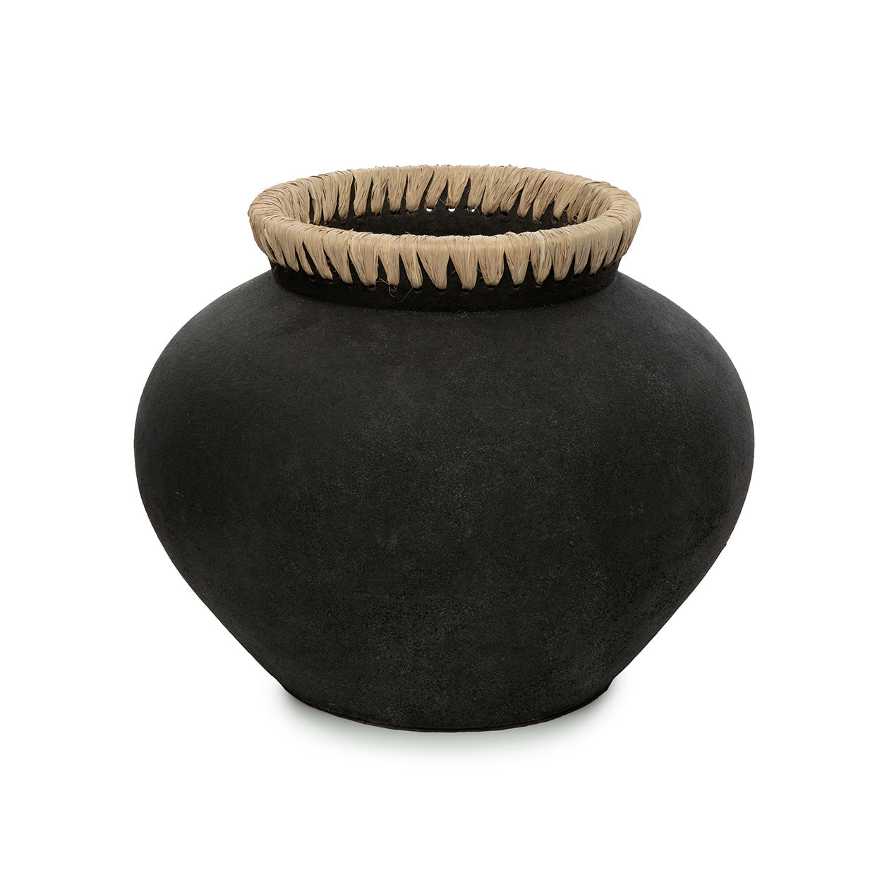 Le vase Styly - Noir naturel - L