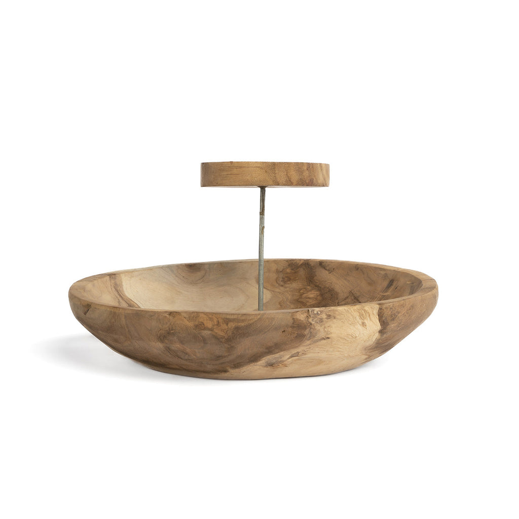 L'assiette porte-bougie - naturelle