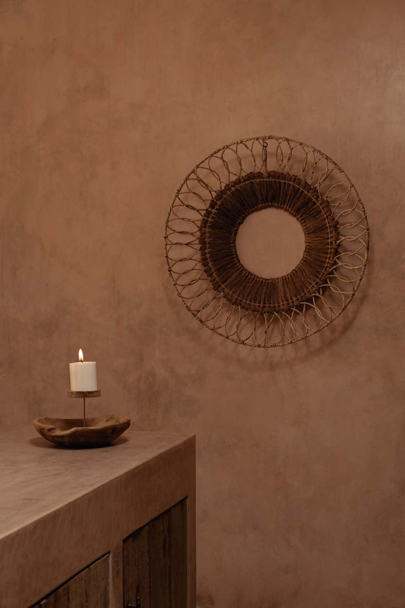 L'assiette porte-bougie - naturelle