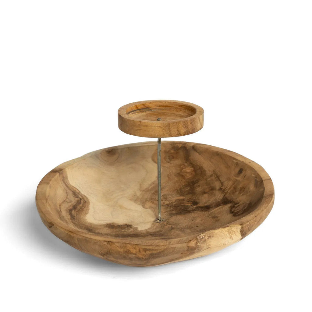 L'assiette porte-bougie - naturelle