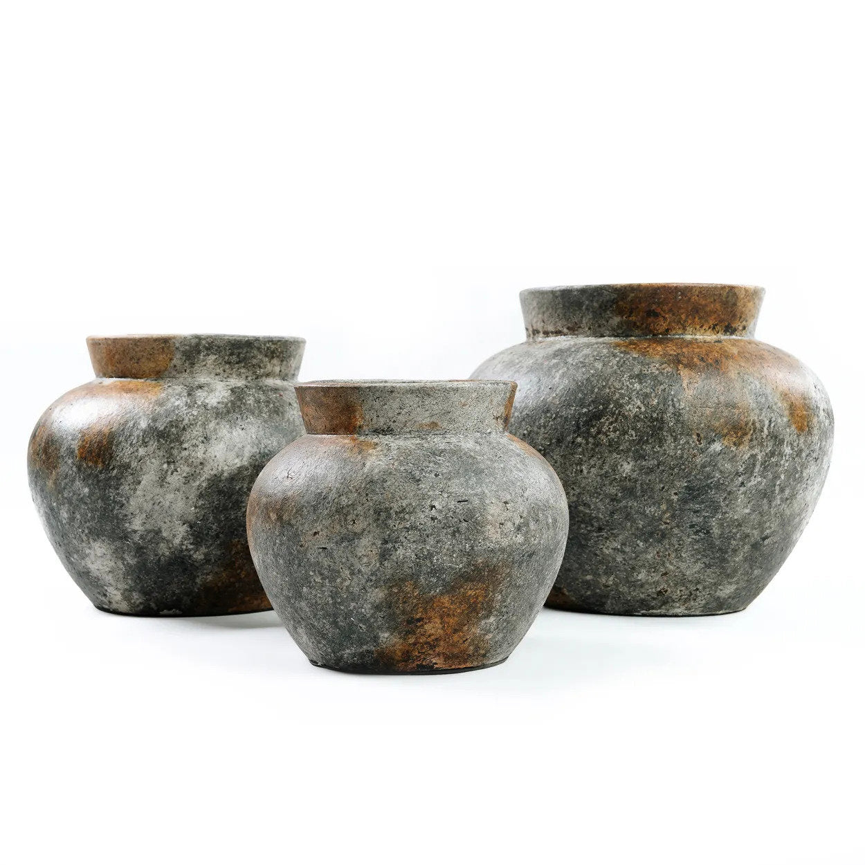 Le vase funky - gris antique - M