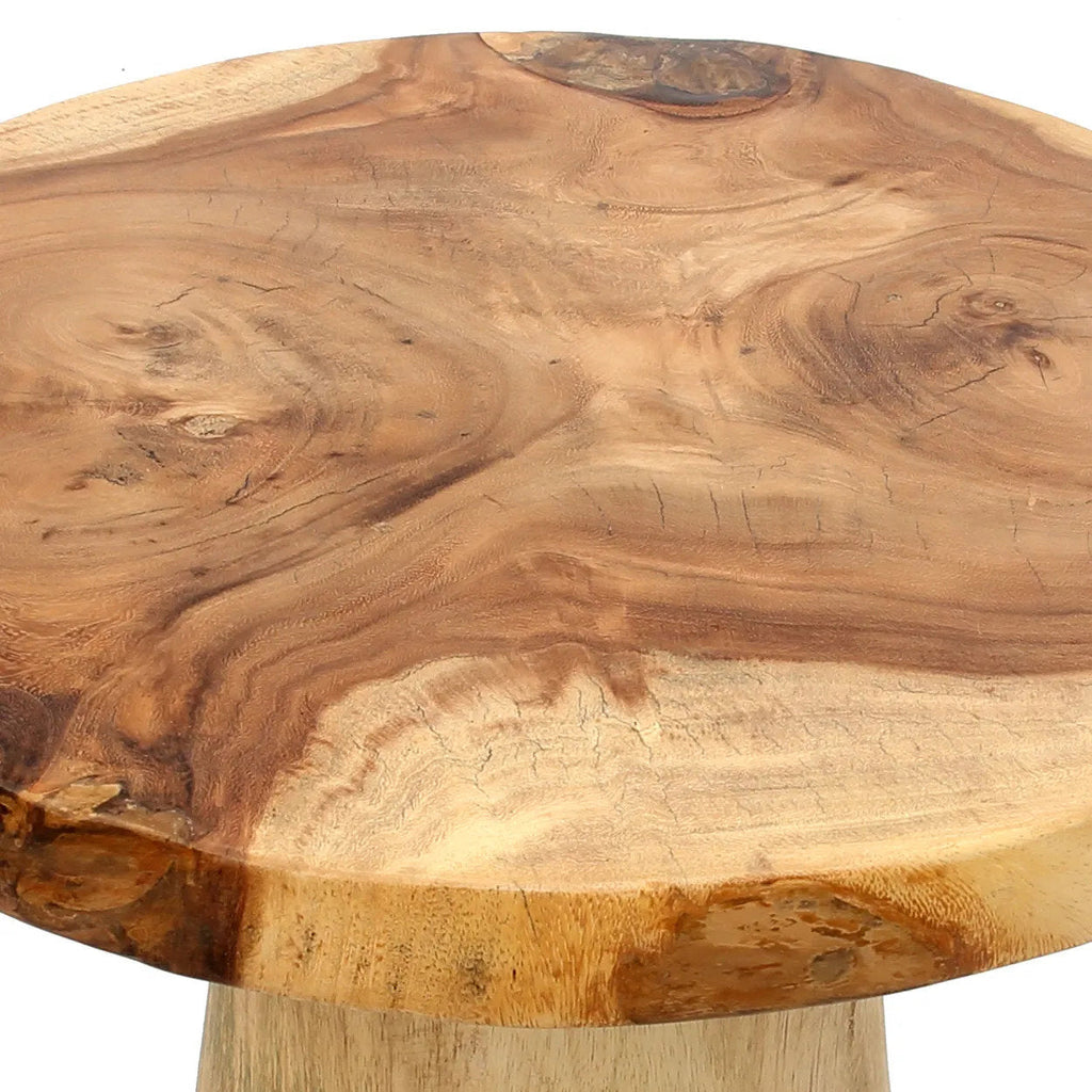 Table d'appoint conique Timber - finition naturelle - 50
