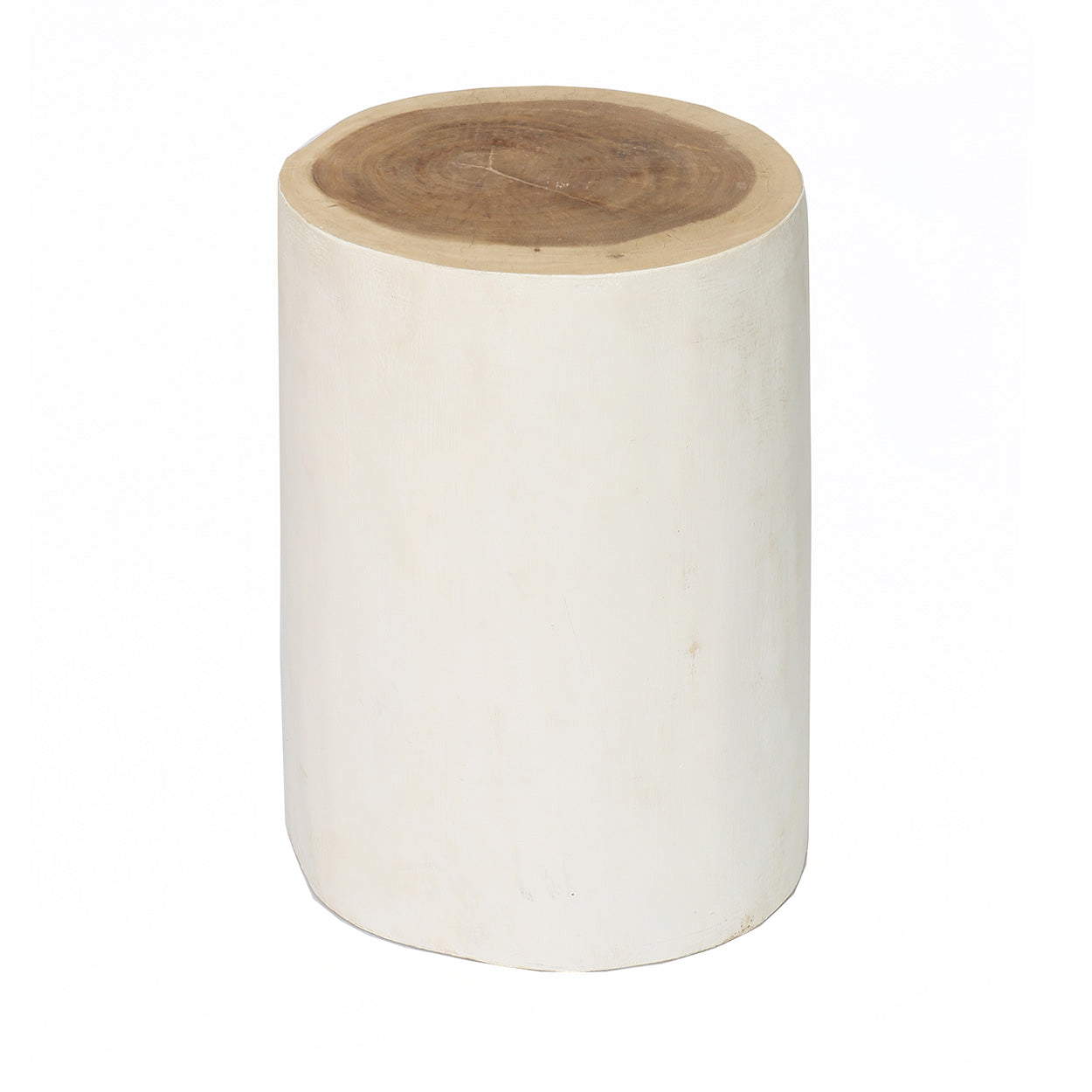 Le tabouret Tribe - blanc naturel