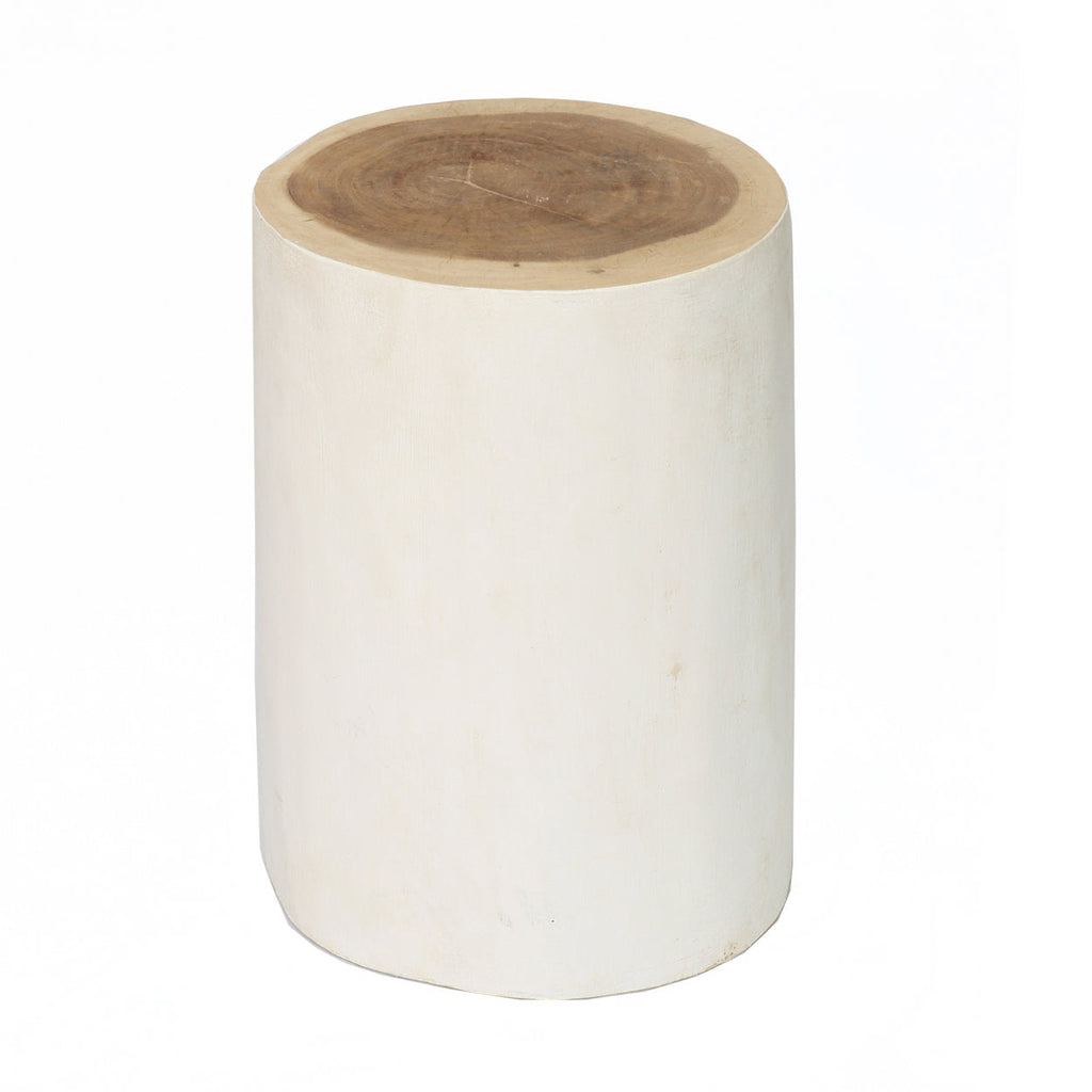 Le tabouret Tribe - blanc naturel