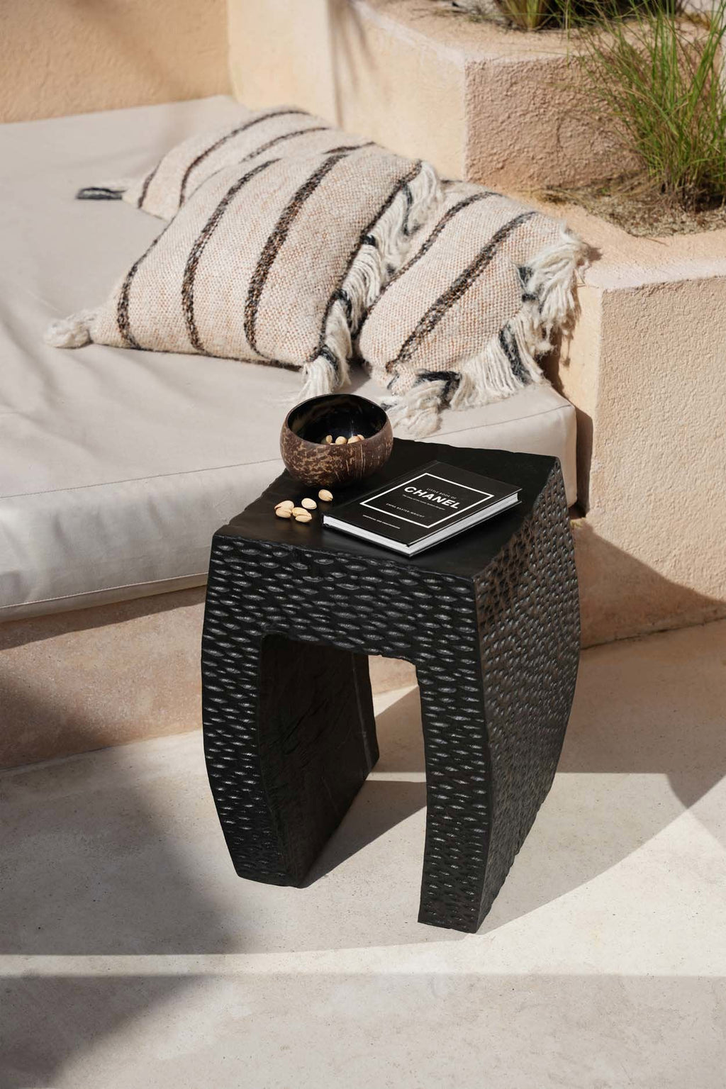 Le tabouret Montano - noir