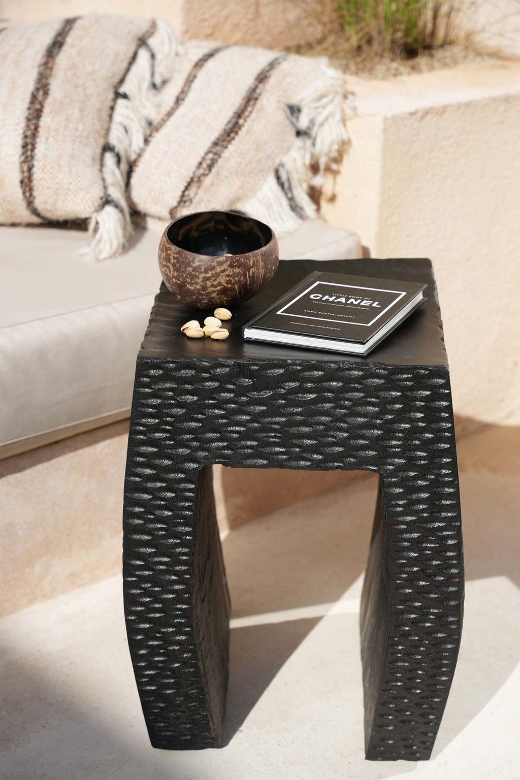 Le tabouret Montano - noir