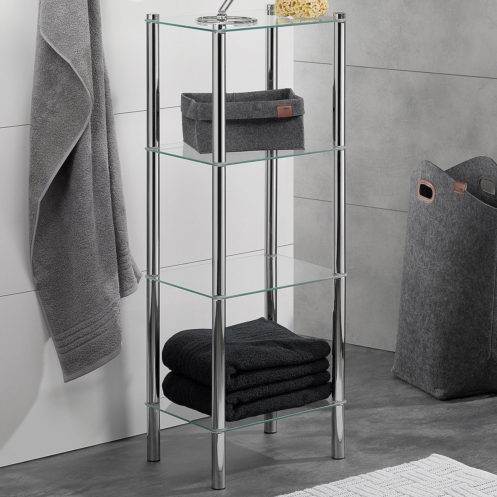 Meuble de salle de bains Lars à 4 étagères