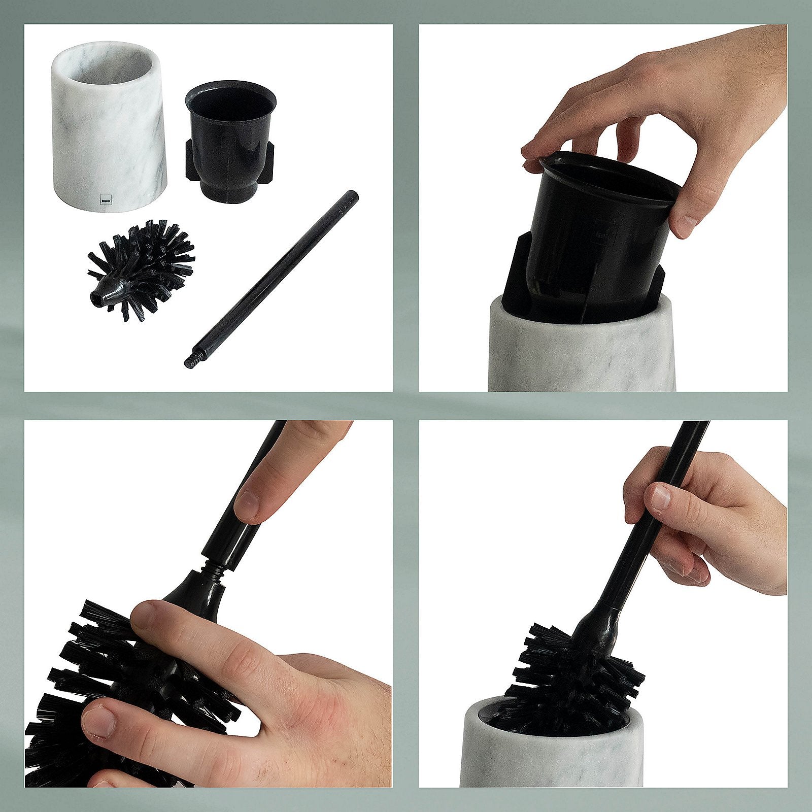 Brosse WC Varda avec support