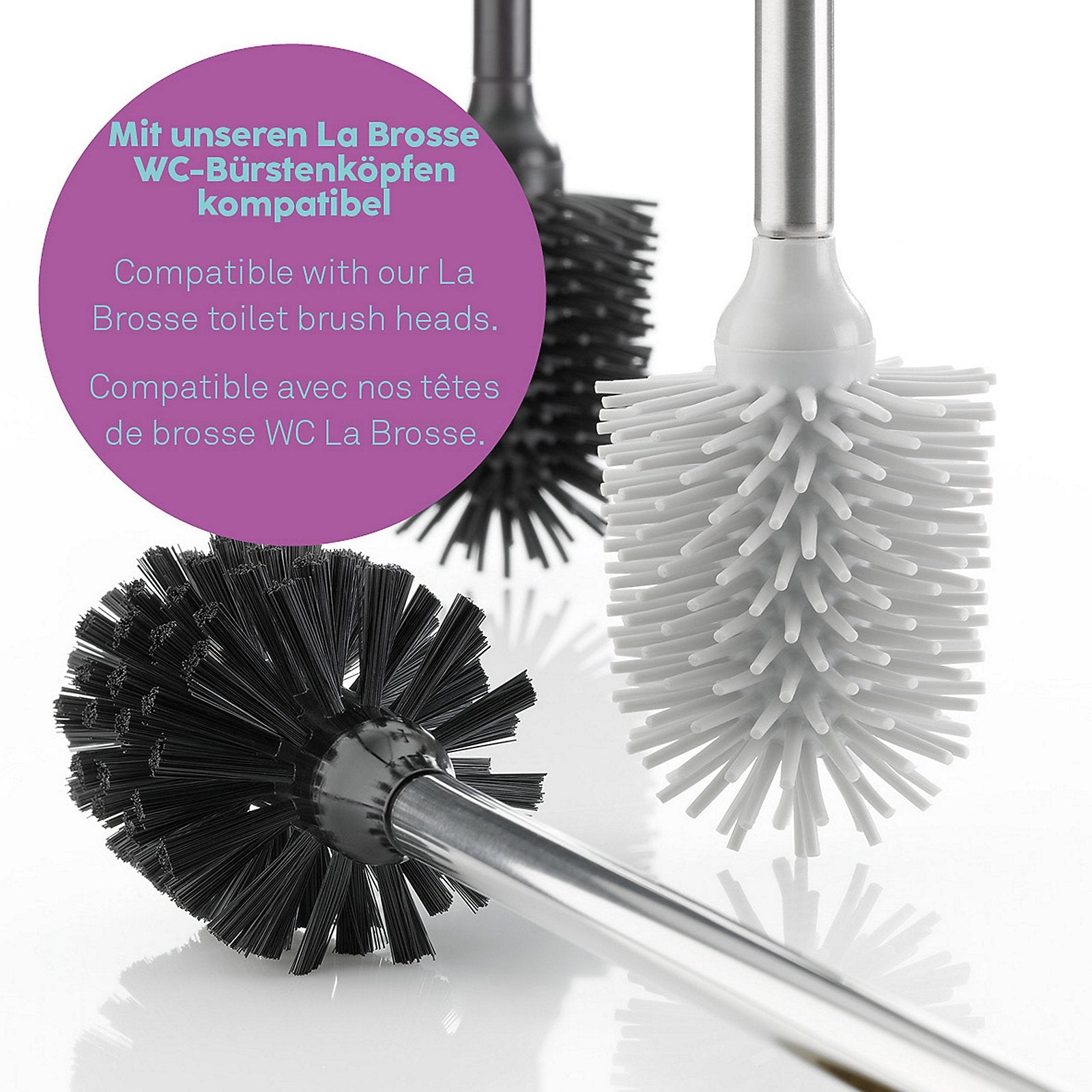 Brosse WC Varda avec support