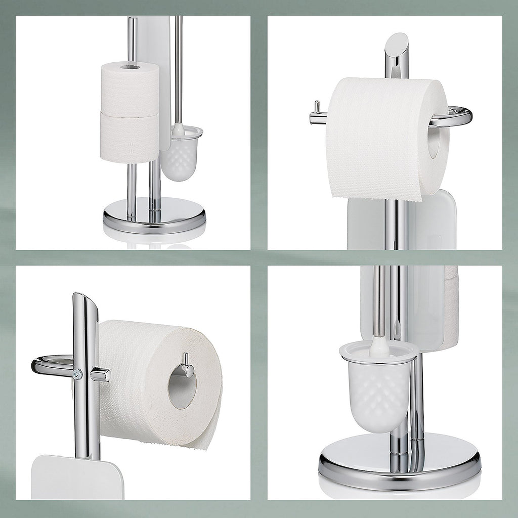 Brosse de toilette et porte-rouleau de papier toilette