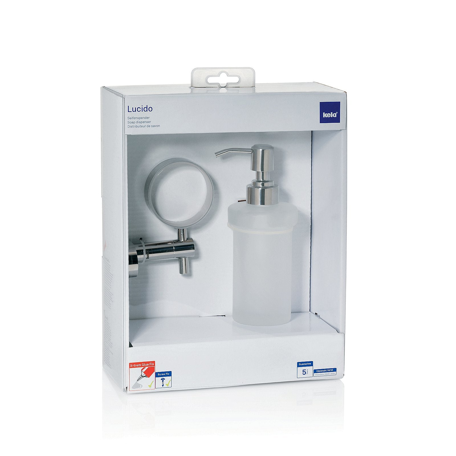 Distributeur de savon Lucido 250 ml avec fixation murale