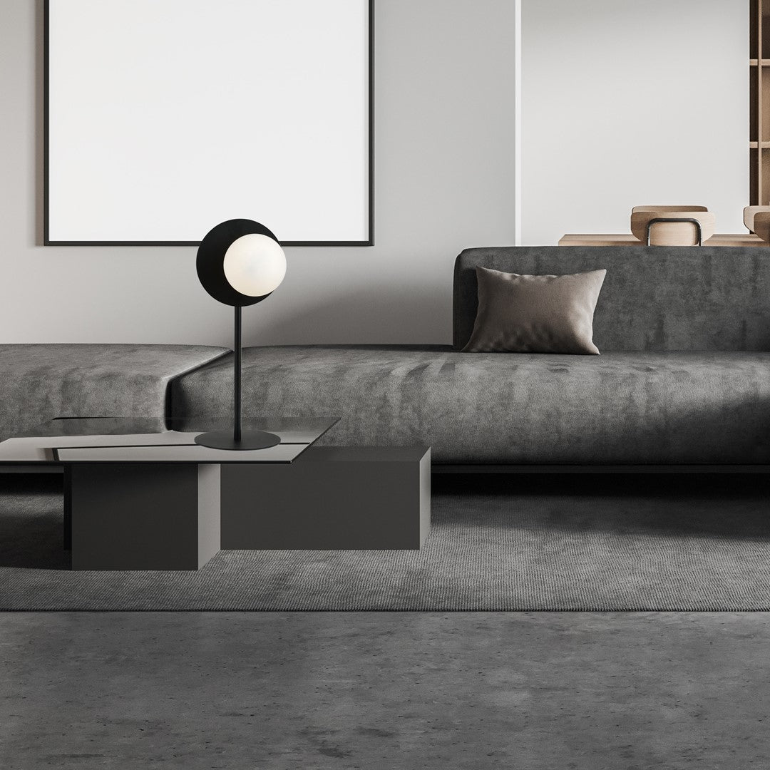 Lampe OSLO - NOIR/OPALE