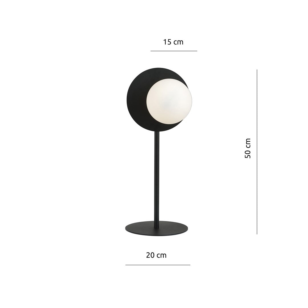 Lampe OSLO - NOIR/OPALE