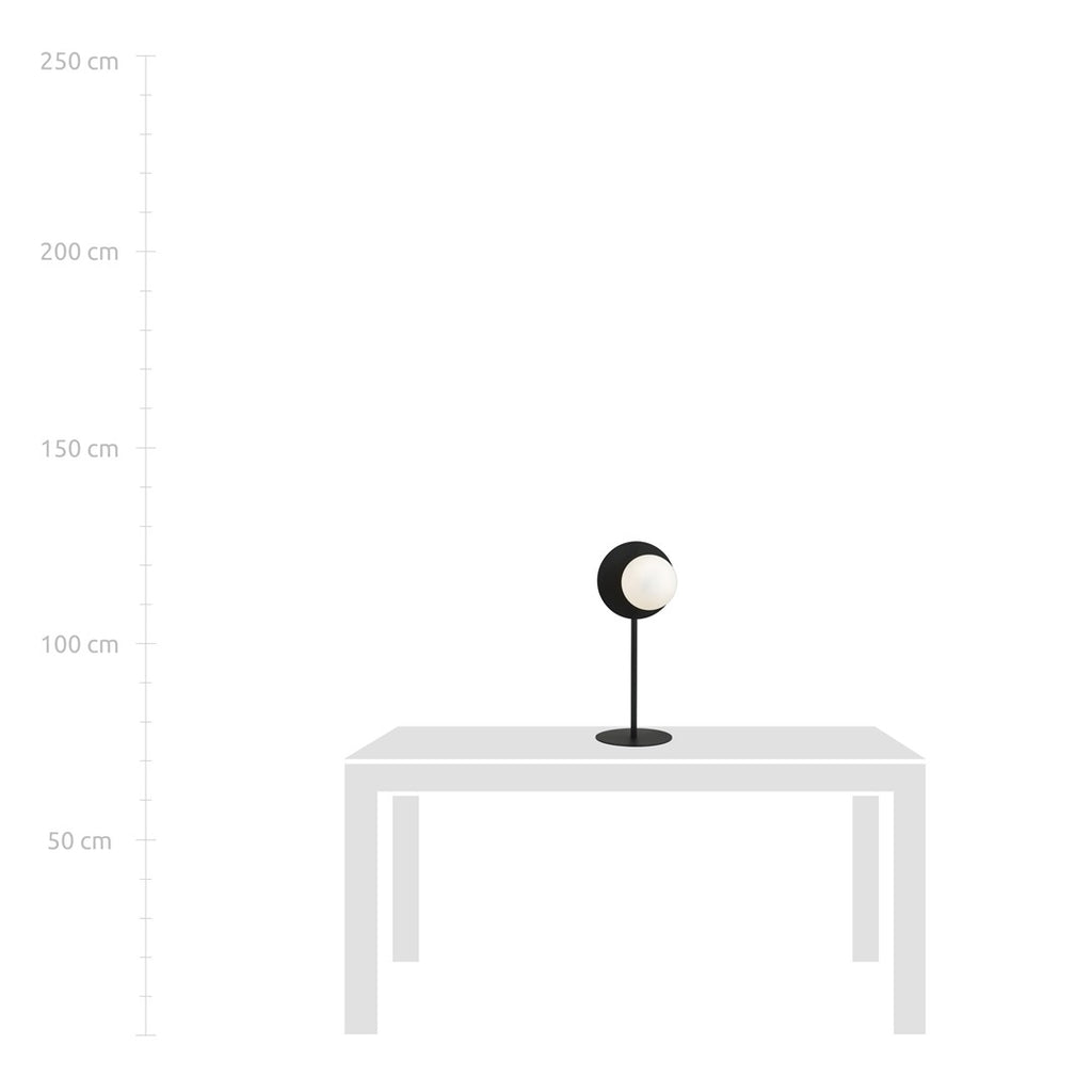 Lampe OSLO - NOIR/OPALE