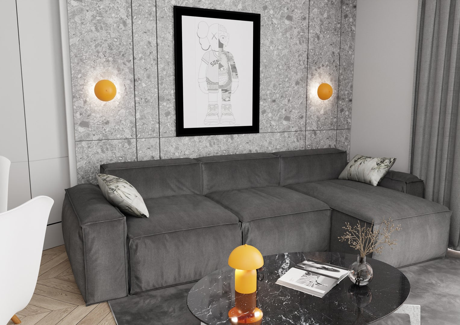 LAMPE MUSH Or