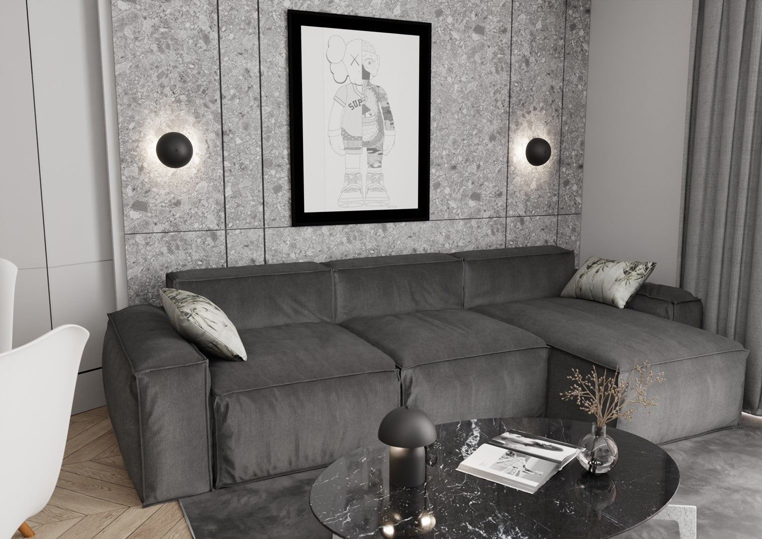 LAMPE MUSH Noir