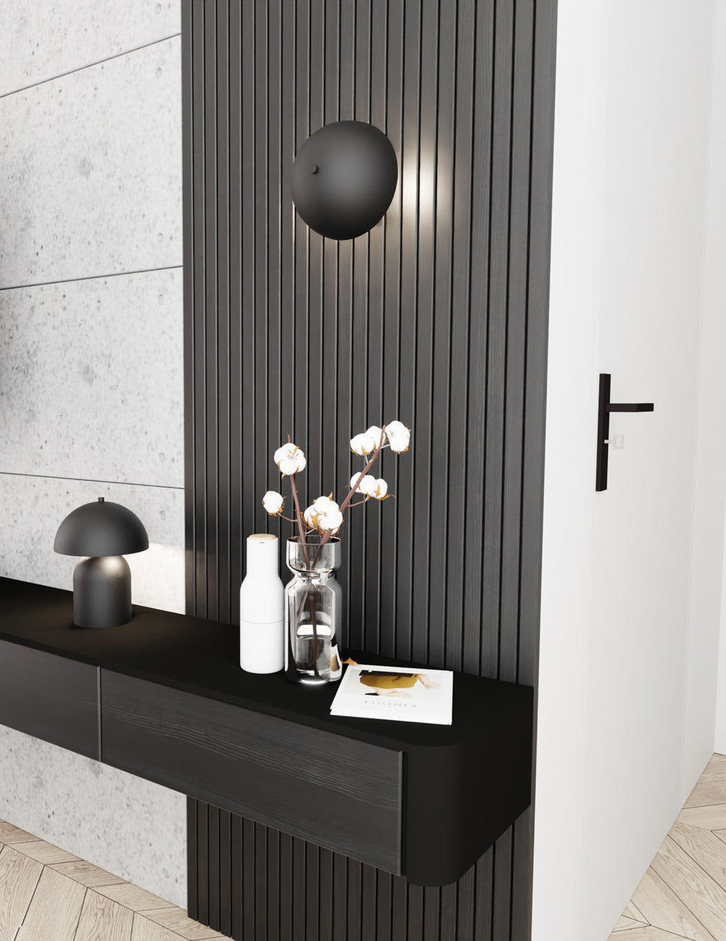 LAMPE MUSH Noir