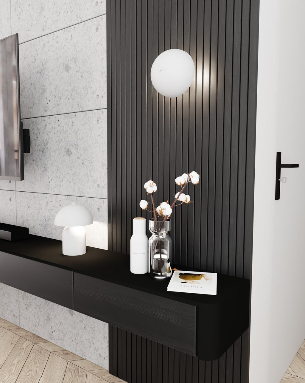 LAMPE MUSH BLANC