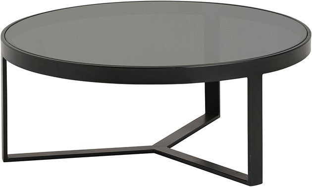 Table basse Lazio en verre Ø75