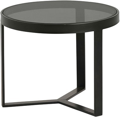 Table d'appoint Lazio en verre Ø50