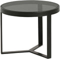 Table d'appoint Lazio en verre Ø50