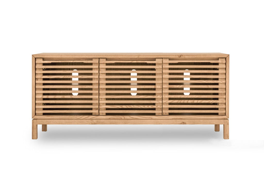 Tanner Meuble TV 3 portes coloris lin