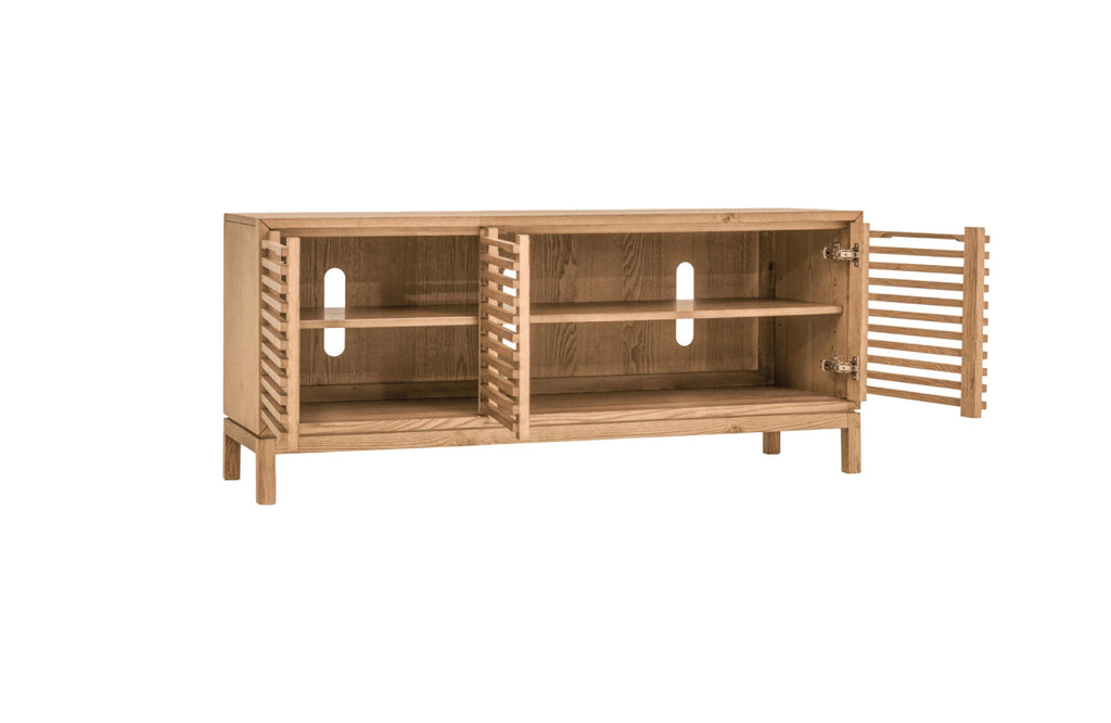 Tanner Meuble TV 3 portes coloris lin
