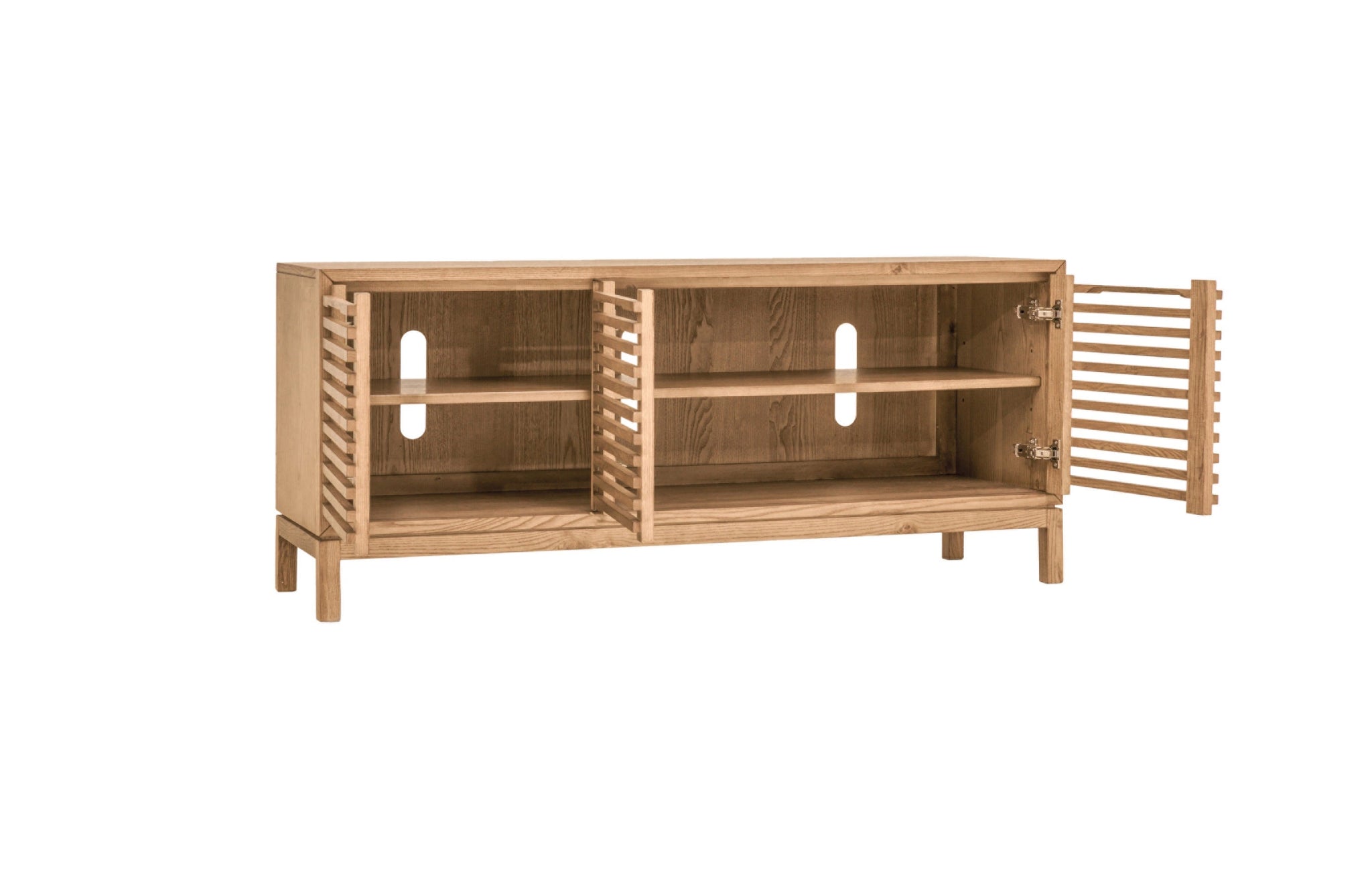 Tanner Meuble TV 3 portes coloris lin