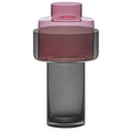 Vase Aura violet en deux parties 31 cm