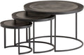 Ensemble de 2 tables basses Siena, noir