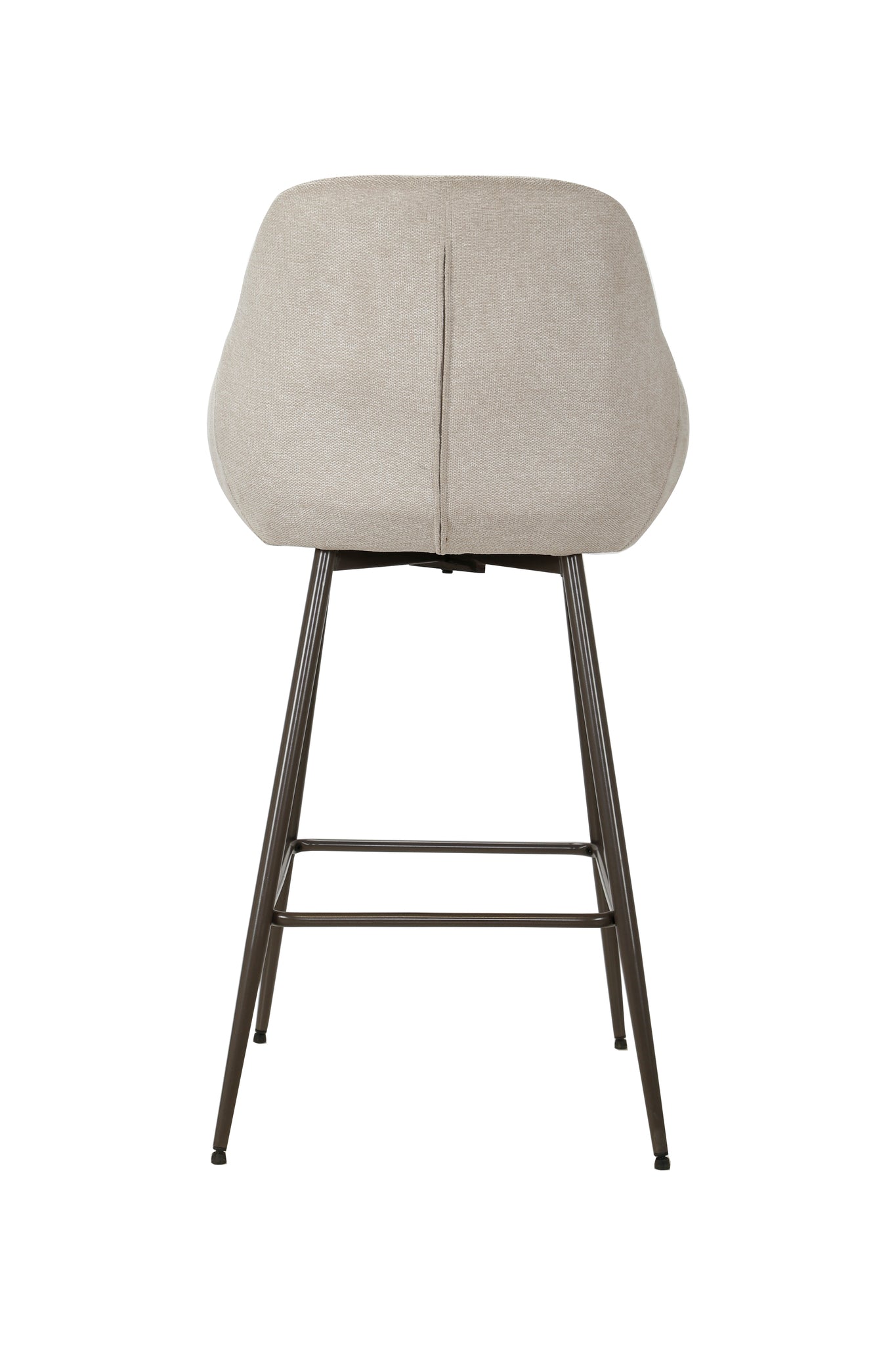 Chaise de bar haute blanc cassé avec accoudoirs (lot de 2)