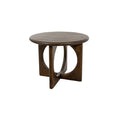Table basse Ø60, manguier brun, noyer