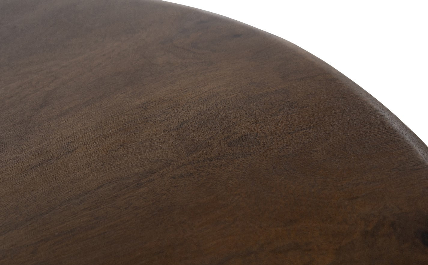 Table basse Ø60, manguier brun, noyer