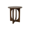 Table d'appoint Ø50, manguier brun noyer