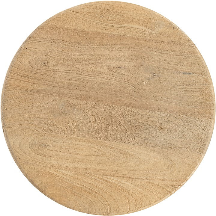 Table d'appoint Ø50, Acacia Groovy naturel