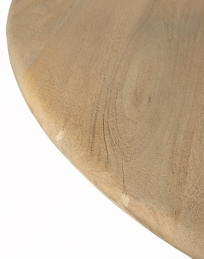 Table d'appoint Ø50, Acacia Groovy naturel