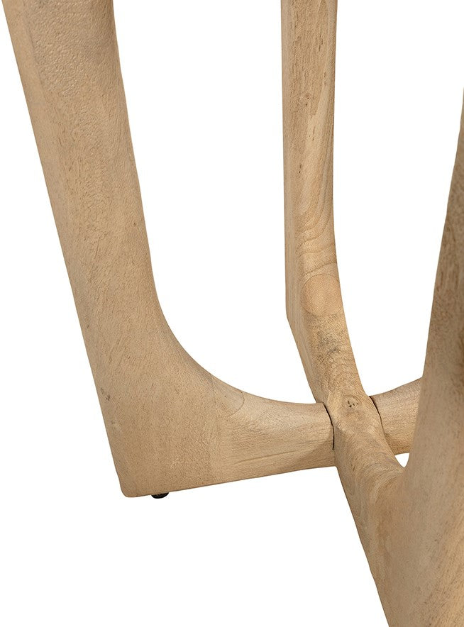 Table d'appoint Ø50, Acacia Groovy naturel